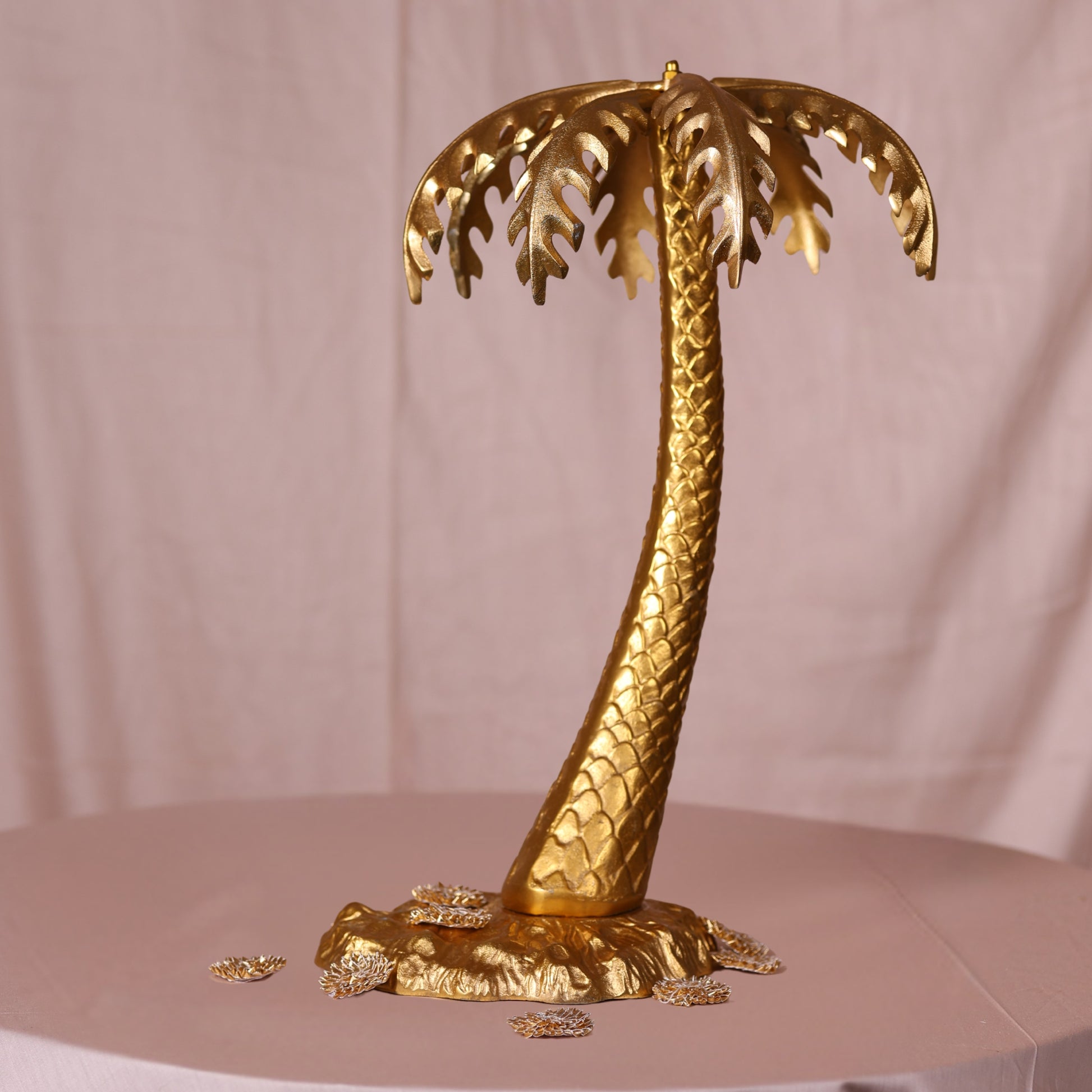 Brass Coconut Tree - Table Prop