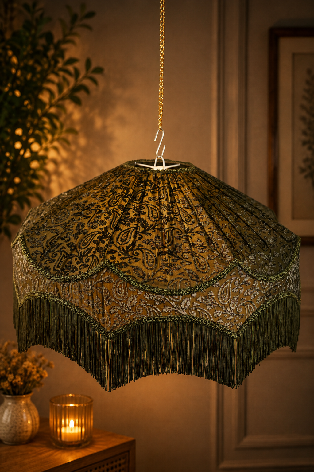 Victorian Paisley Lampshade