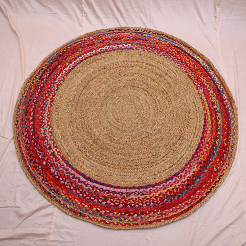Colourful Border Jute Carpet