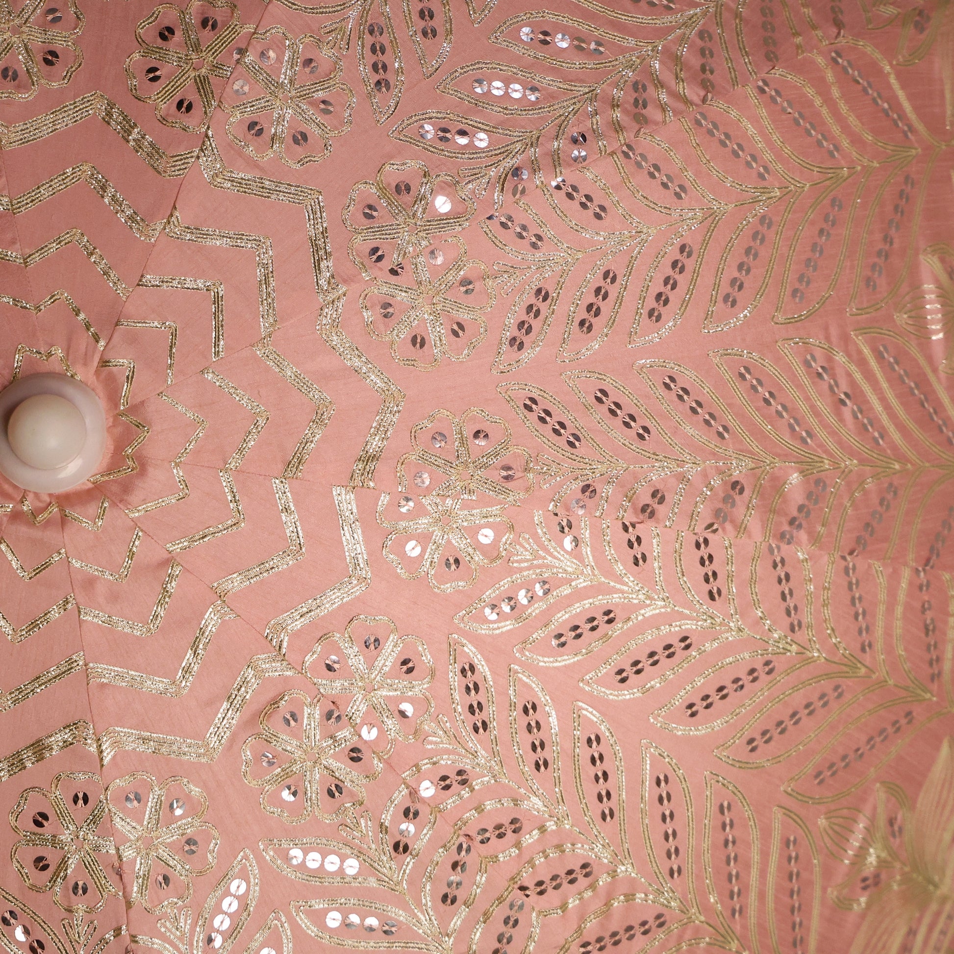 Embroidery Work - Decor Umbrella - Baby Pink