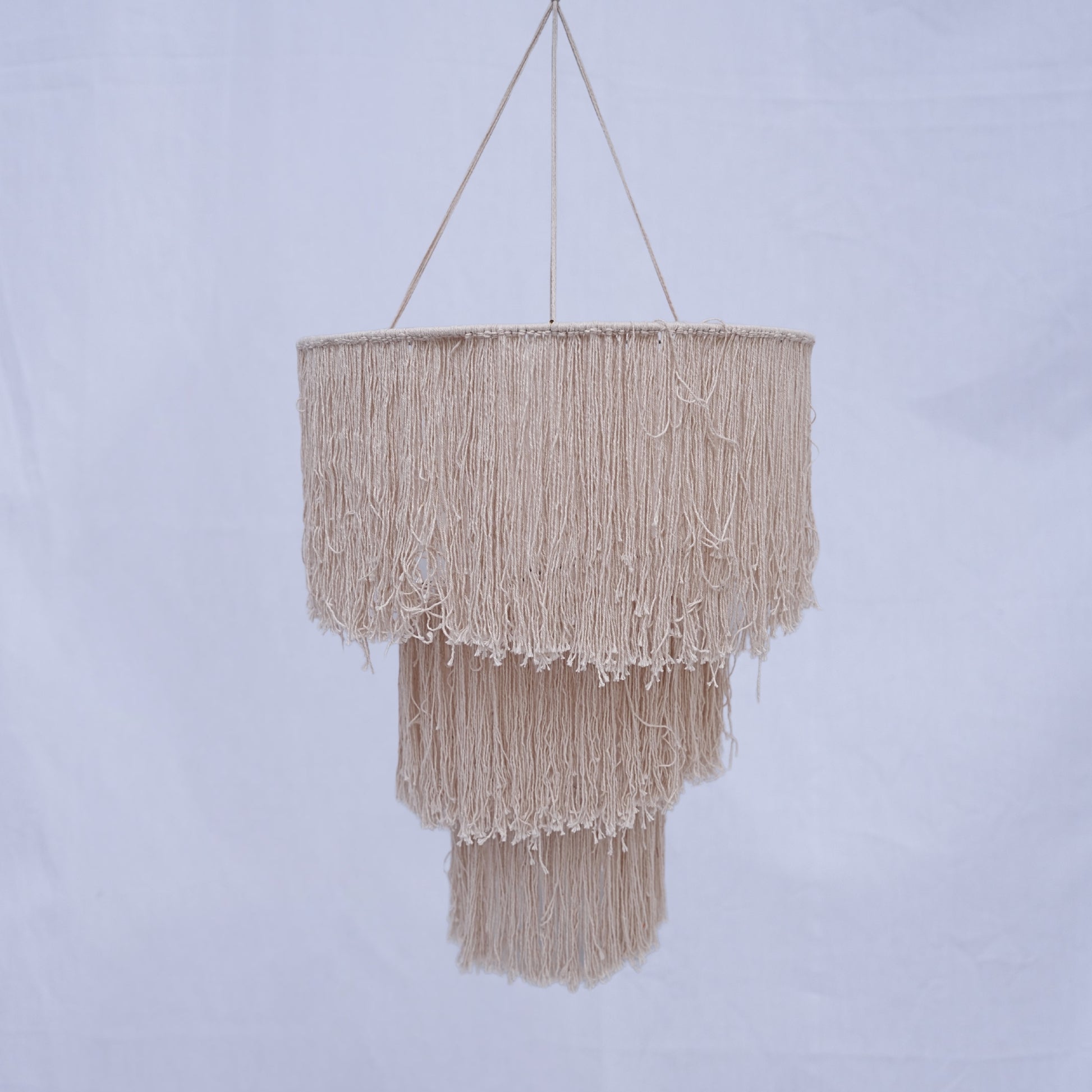 Handicraft Chandelier - 3 Layer - White