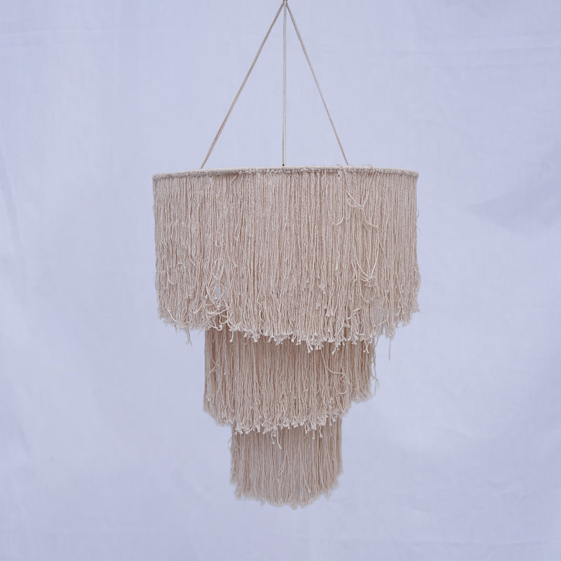 Handicraft Chandelier - 3 Layer - White