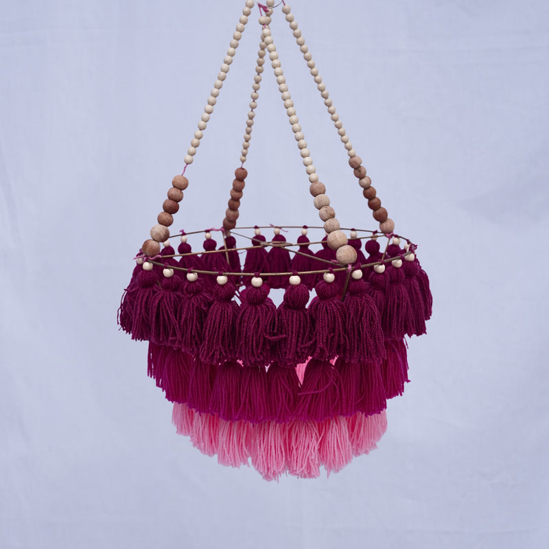 Handicraft Chandelier With Beads - 3 Layer