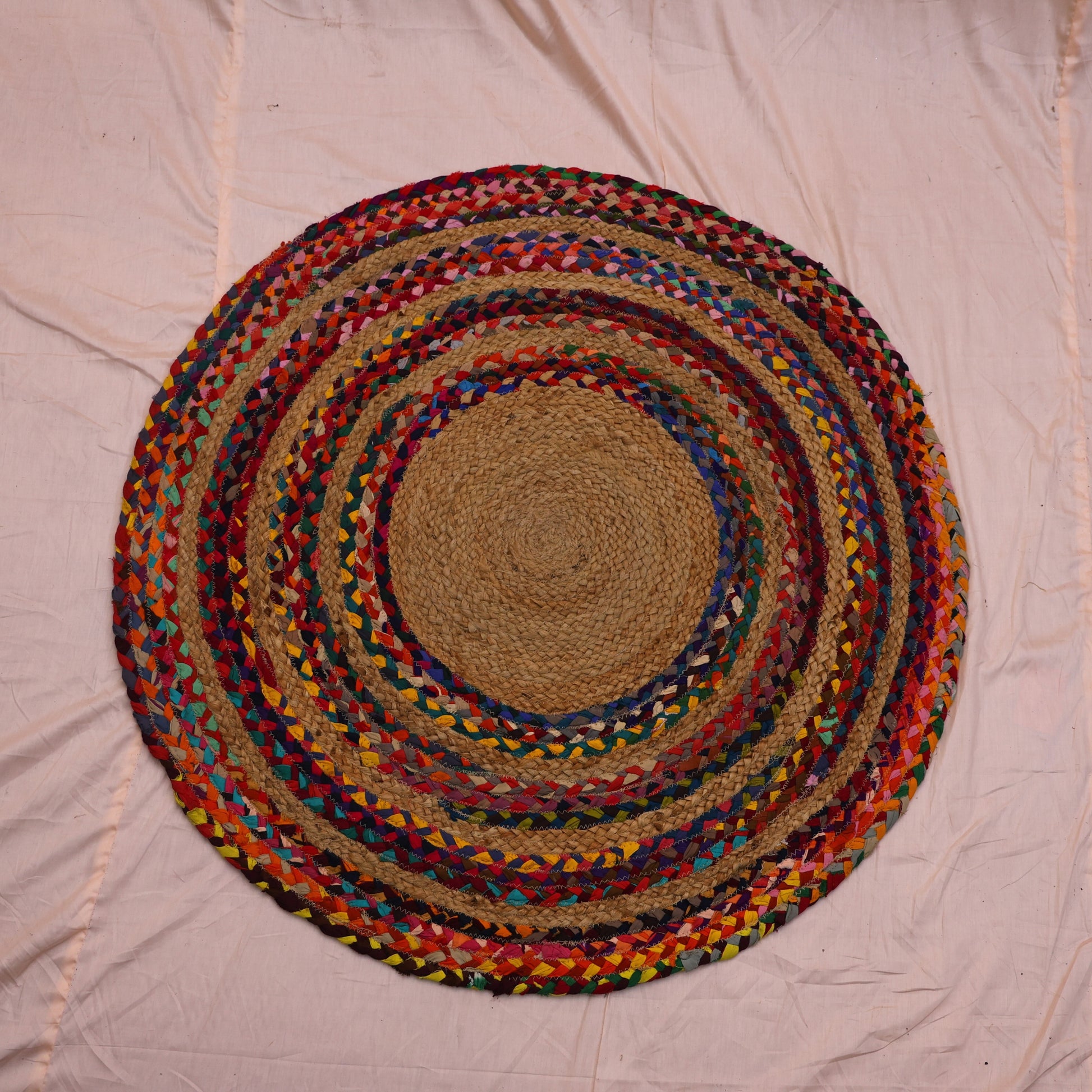 Multi Colour Jute Carpet