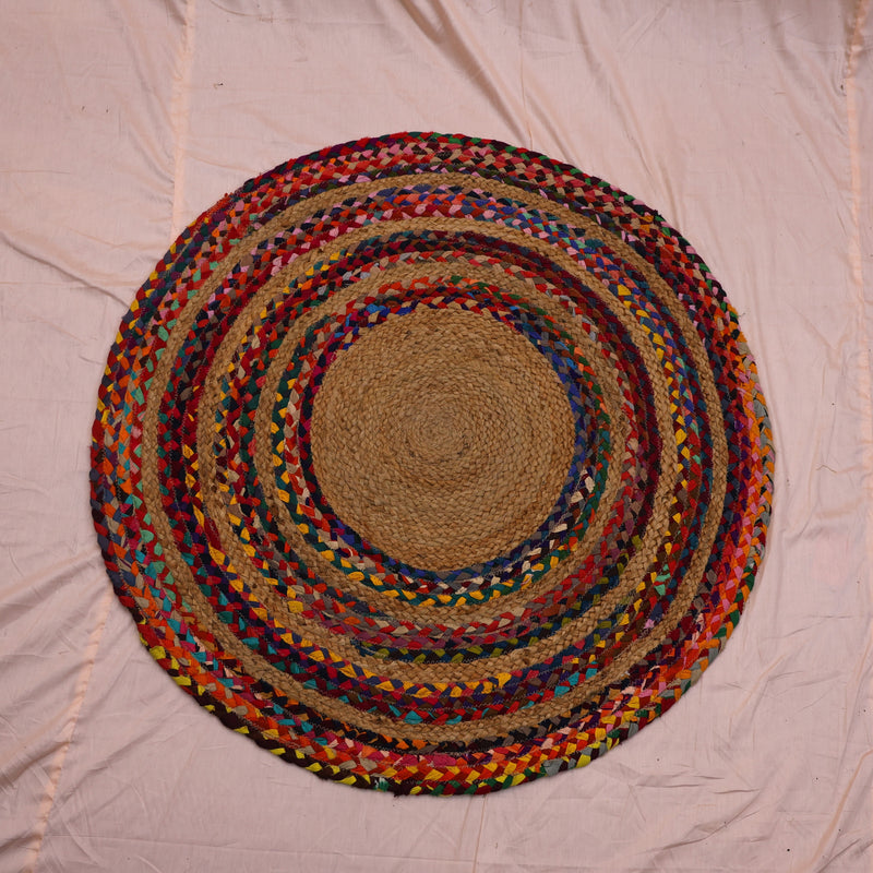 Multi Colour Jute Carpet