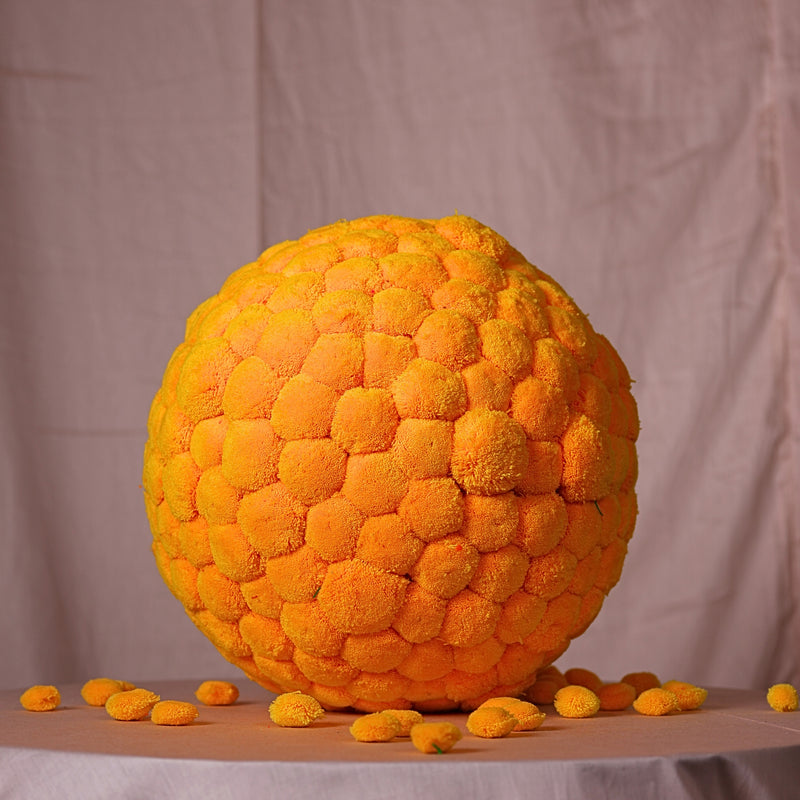 Pom Pom Decor Ball - Yellow