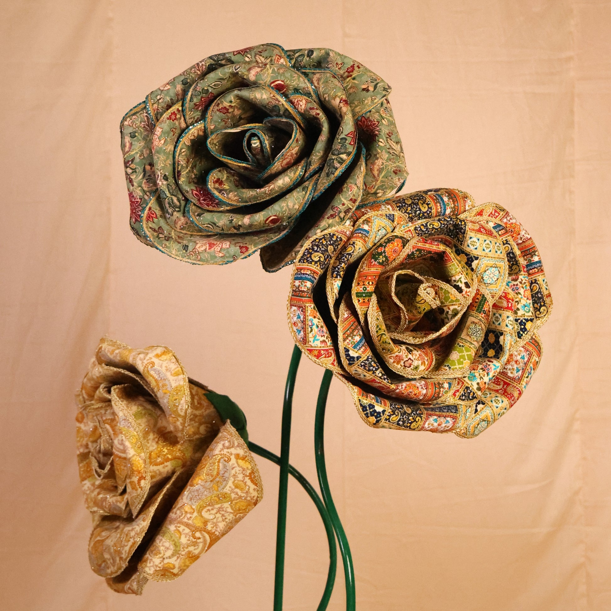 Printed Canvas Rose