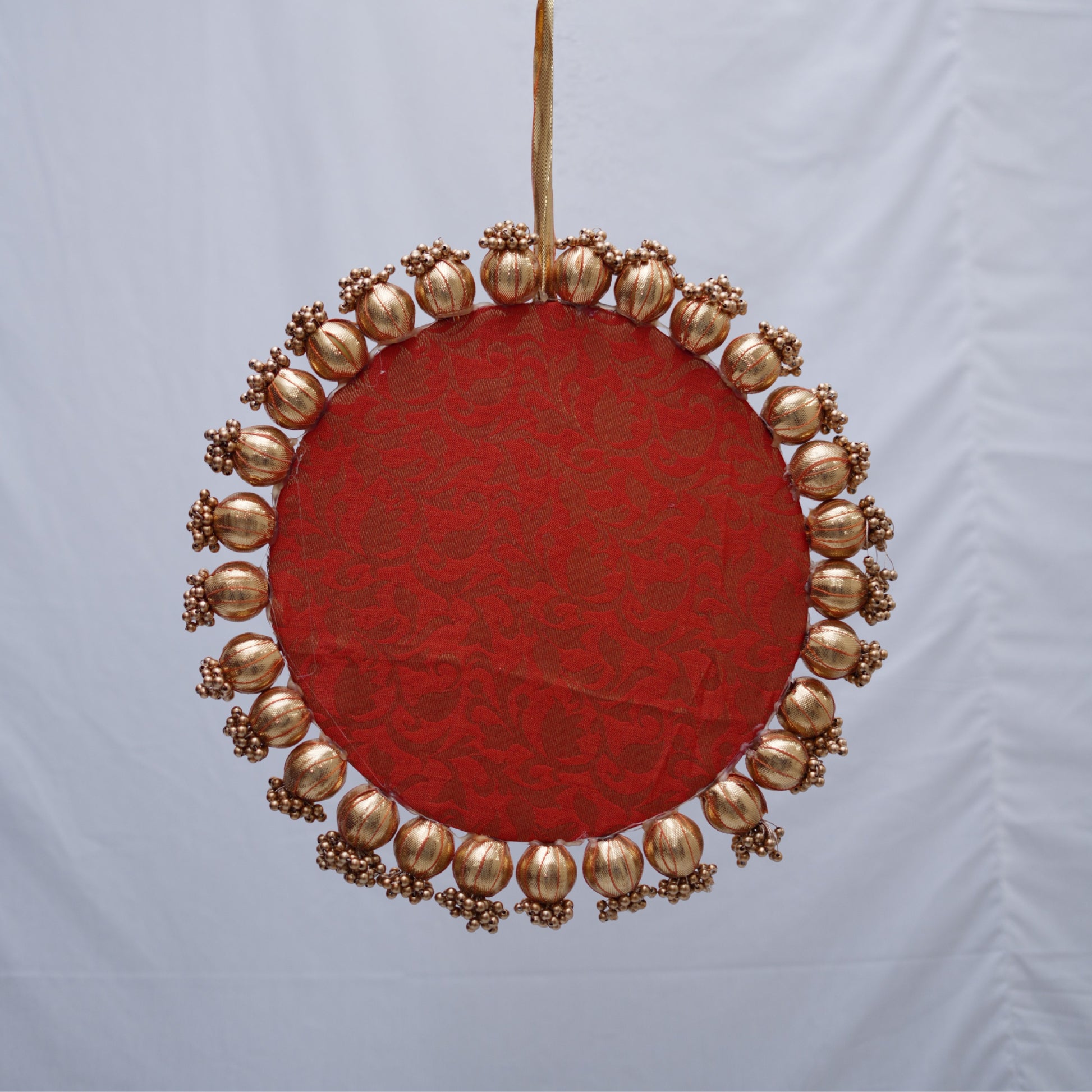 Printed Hanging With Gota Balls - Medium