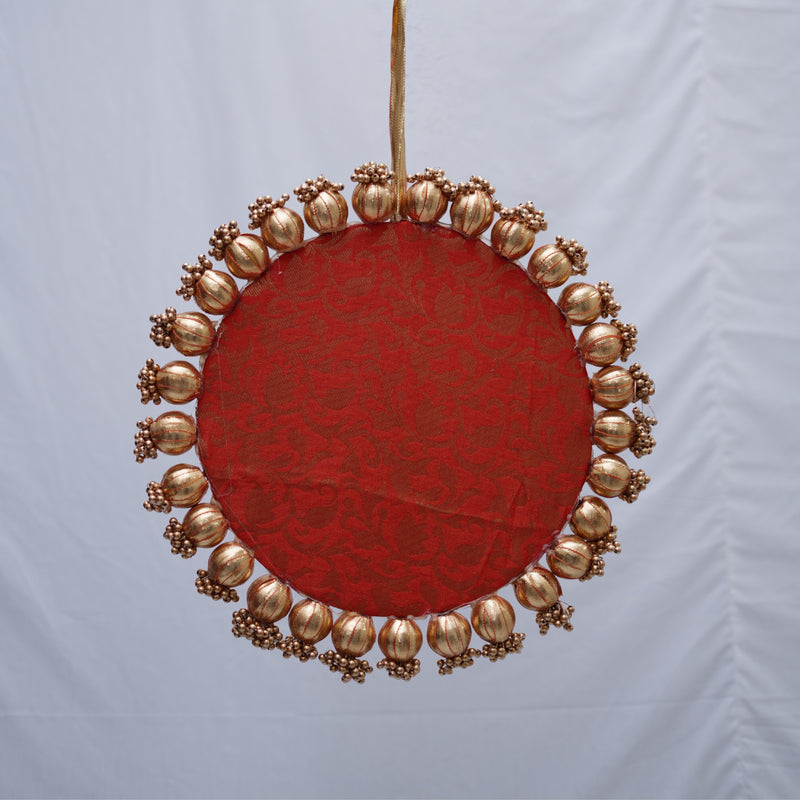 Printed Hanging With Gota Balls - Medium