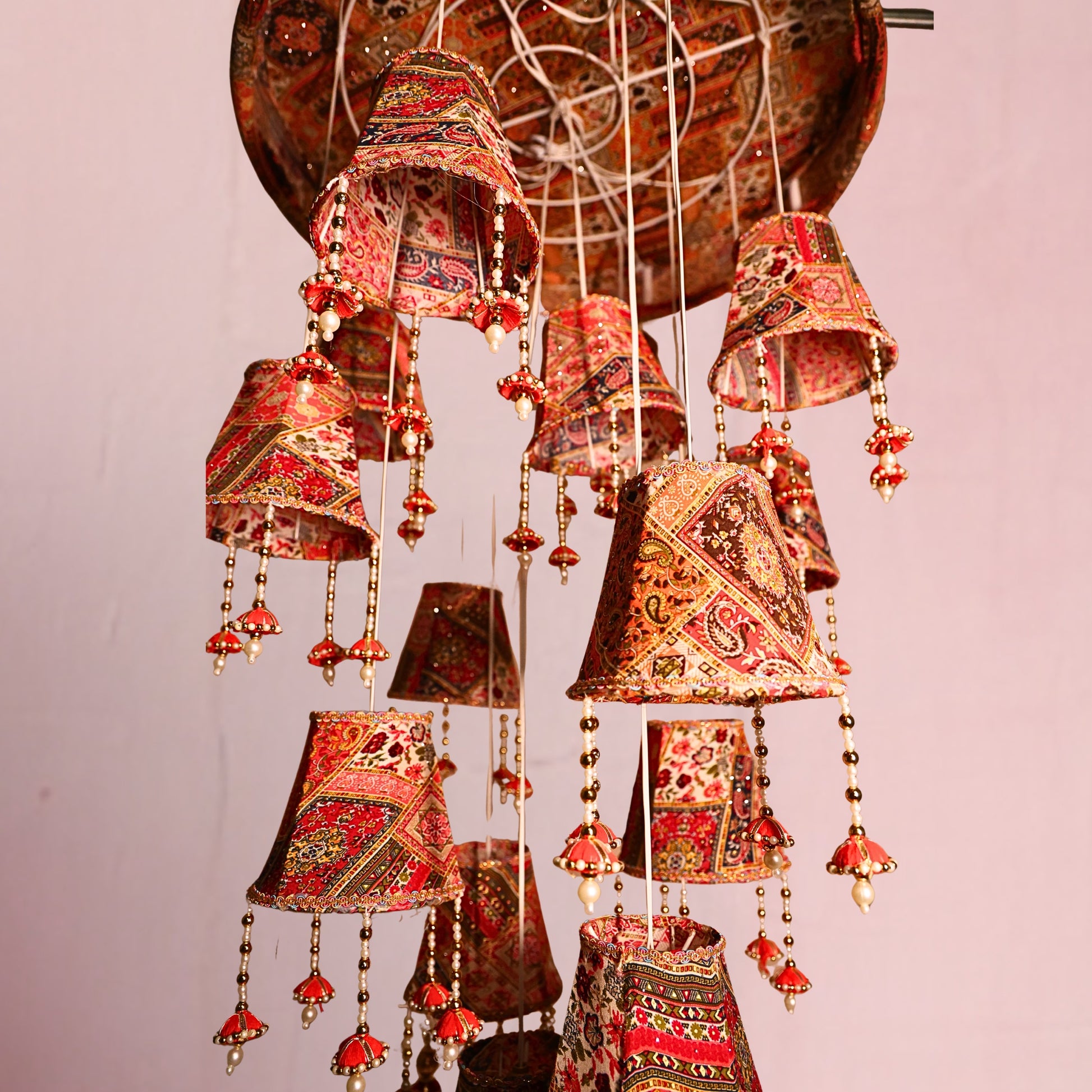 Printed Lamp Hanging With Lights